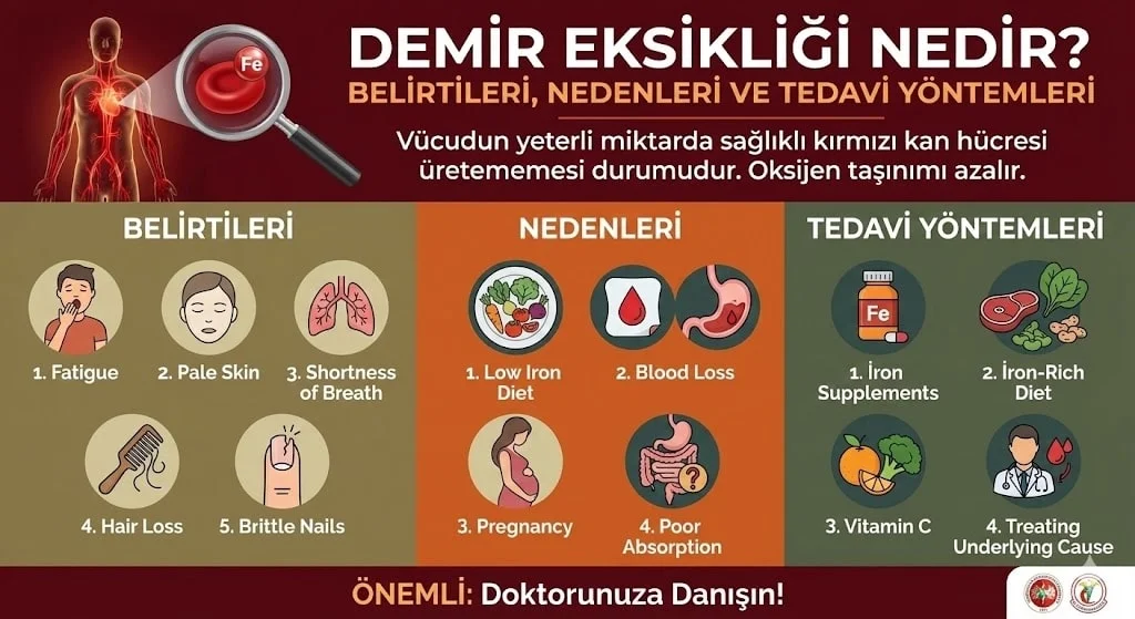 Demir Eksikliği Nedir? Belirtileri, Nedenleri ve Tedavi Yöntemleri