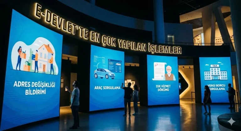 E-Devlet’te En Çok Yapılan İşlemler