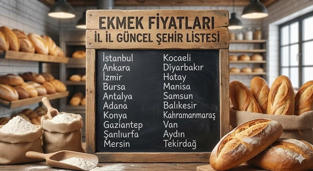 Ekmek Fiyatları 2026 İl İl Güncel Şehir Listesi