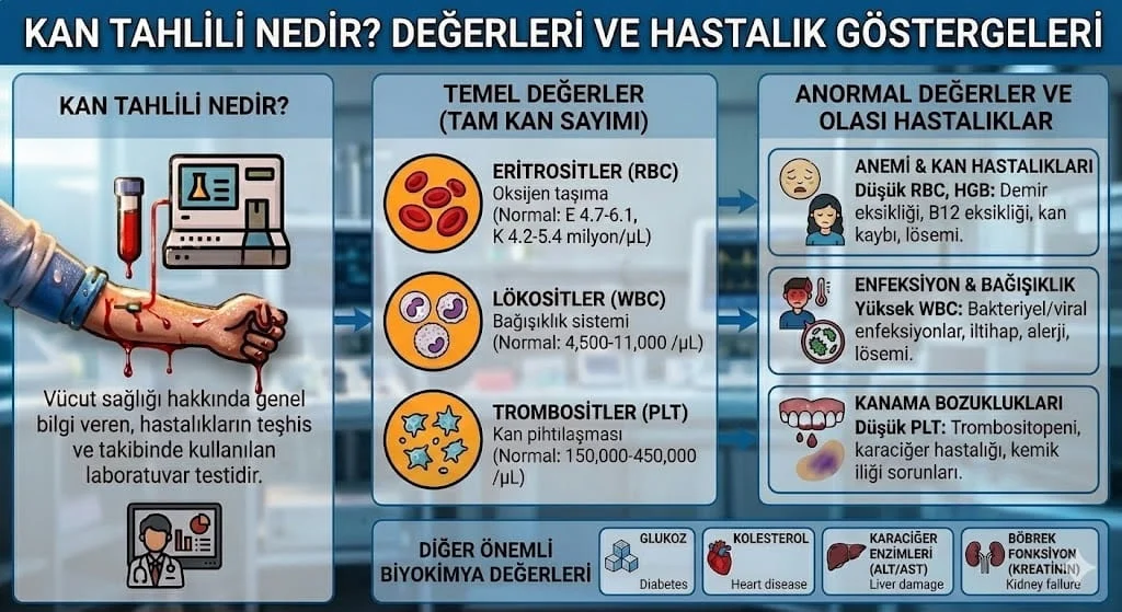 Kan Tahlili Nedir? Değerleri, Hangi Hastalıkları Gösterir?